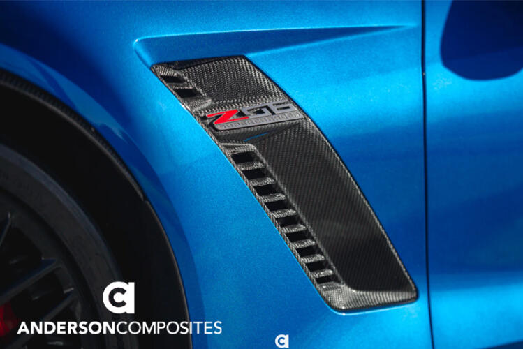 Anderson Composites Carbon Fiber Fender Vents - 2015-19 Z06