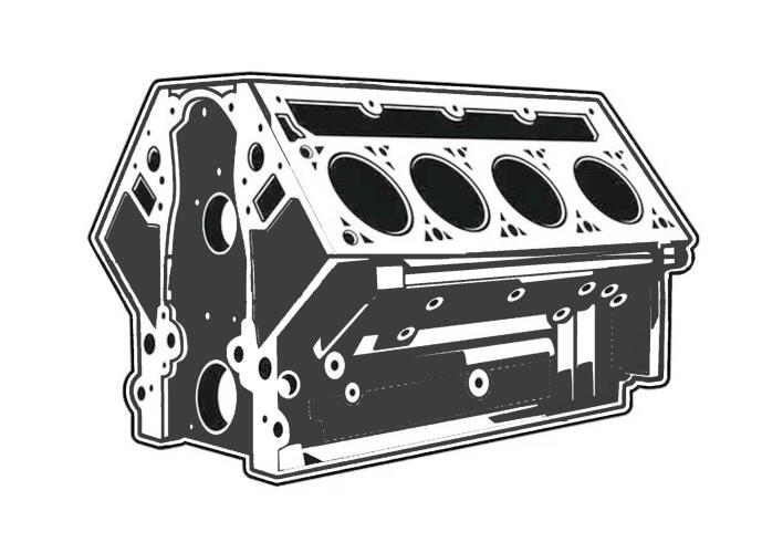 CUSTOMER SUPPLIED CORE ENGINE BLOCK TO BE USED
