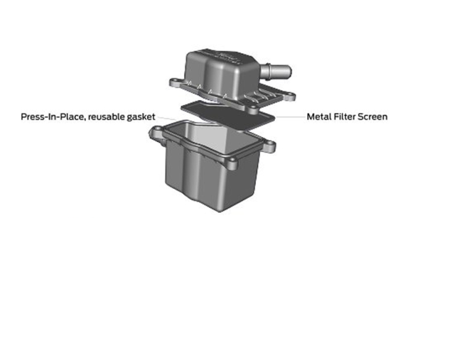 FORD PERFORMANCE OIL-AIR SEPARATOR LH - 2015-2023 MUSTANG 2.3L ECOBOOST