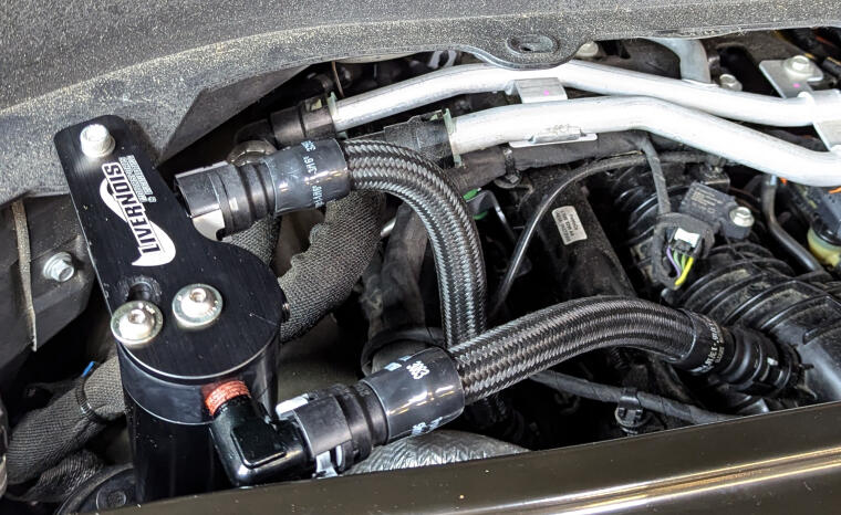 OIL CATCH CAN EXPLORER ST AND LINCOLN AVIATOR 2020+