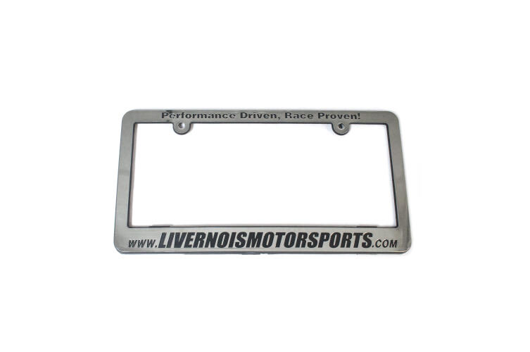 LIVERNOIS MOTORSPORTS CHROME PLATE FRAME