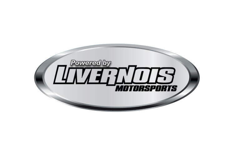LIVERNOIS MOTORSPORTS POWERED BY LMS EMBLEM - BLACK