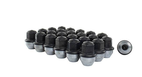 M14 X 1.5 BLACK LUG NUT VEHICLE KIT OF 24